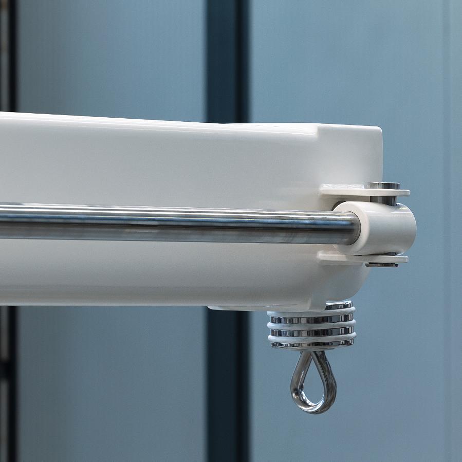 dettaglio del gancio Gru 406 Besenzoni per yacht